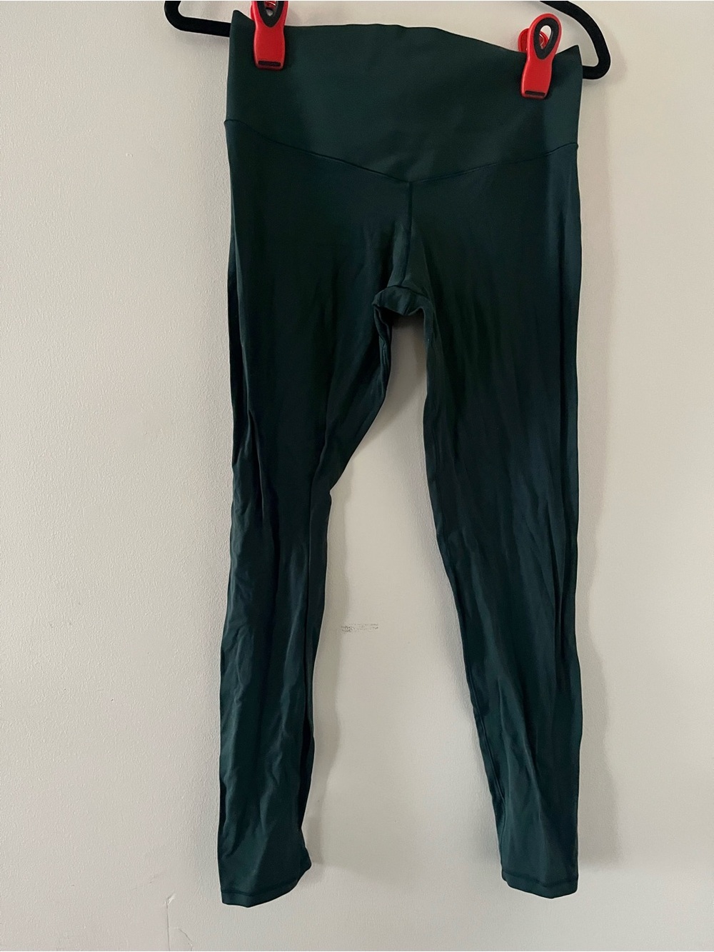 Offline by Aerie Dark Forest Green High Waisted Leggings Large Crossover